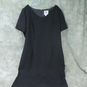 EUC Bahari Group Solid Black Sheath‎ Dreass Vintage Size 18T  S-8777